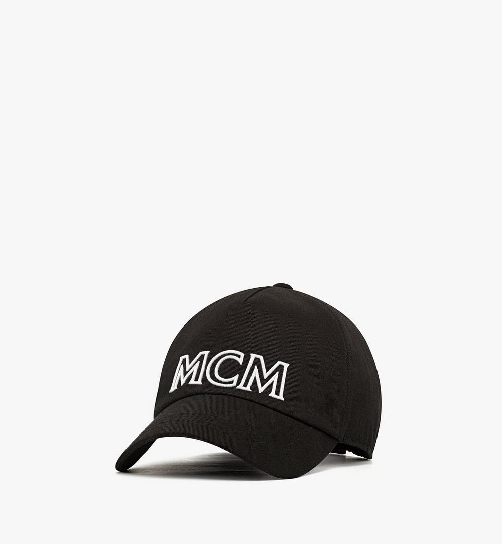 MCM Essentials 棉質斜紋標誌鴨舌帽 1